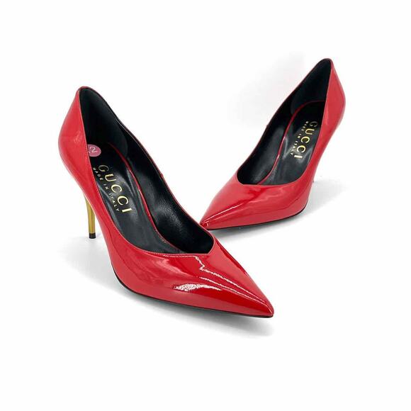 Gucci Red Stiletto Heels - Picture 3 of 11